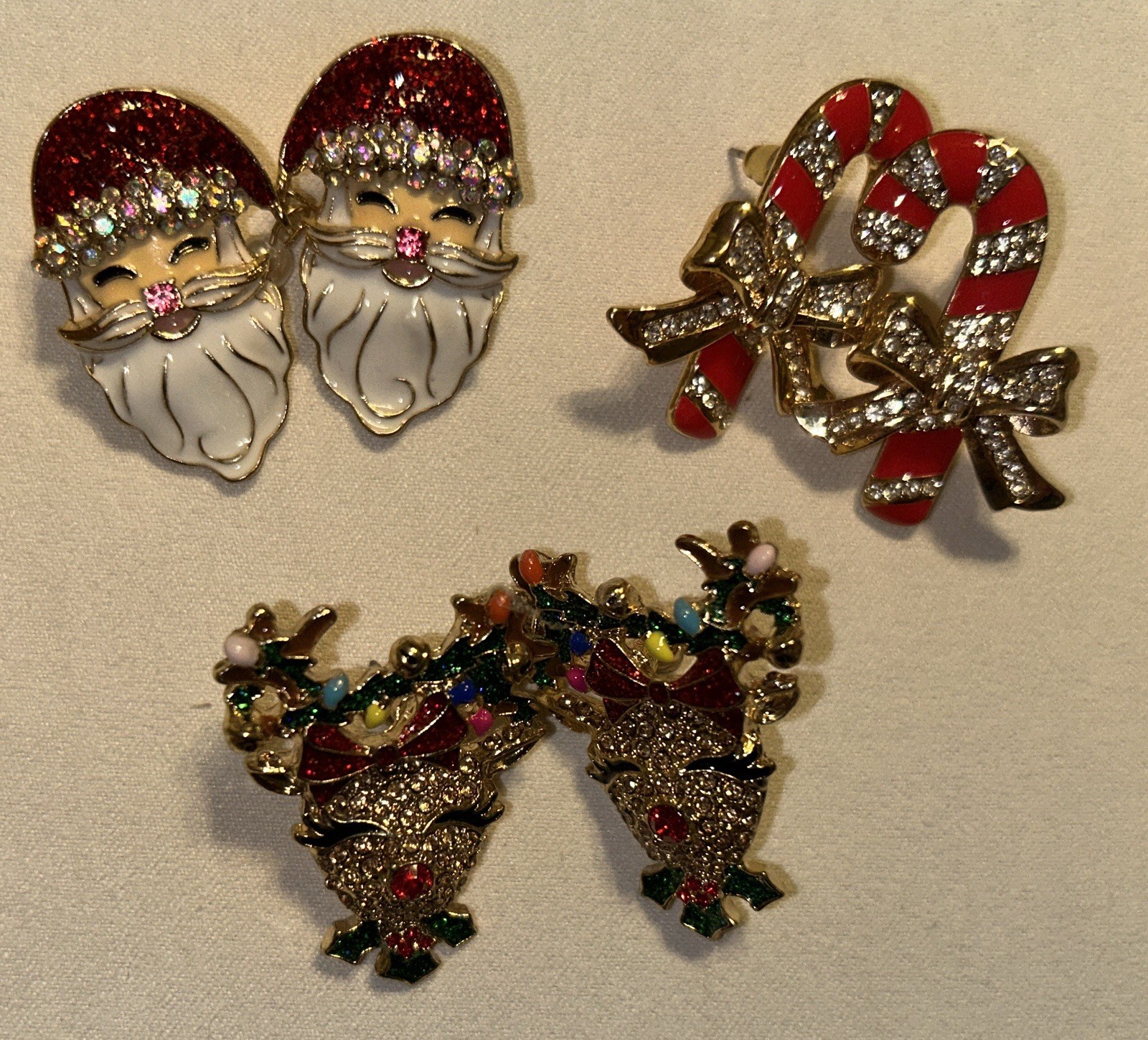 6 Pairs Of Christmas Earrings For Women
