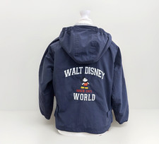 Vtg Walt Disney World Mickey Kids Since 1971 Hooded Lined Jacket Youth Large