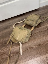 WW2 WWII Korean War Saddle Bag Makeshift US Army Bags Rare Cool Vintage