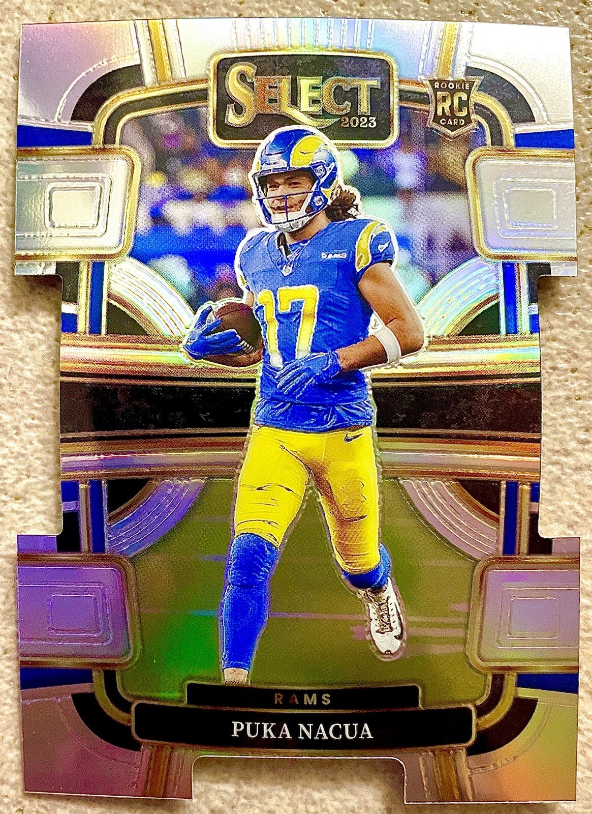 2023 Select Puka Nacua Rookie Concourse Die Cut Silver Prizm #56 Los Angeles Ram