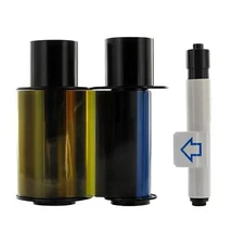 HID Fargo 45015 YMCKO Color Ribbon - 250 Prints, For C30, DTC1000, DTC1250e Card