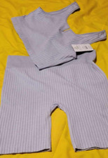 NWT Juniors Large 11-13 workout 2-Piece Crop Top  Shorts Set