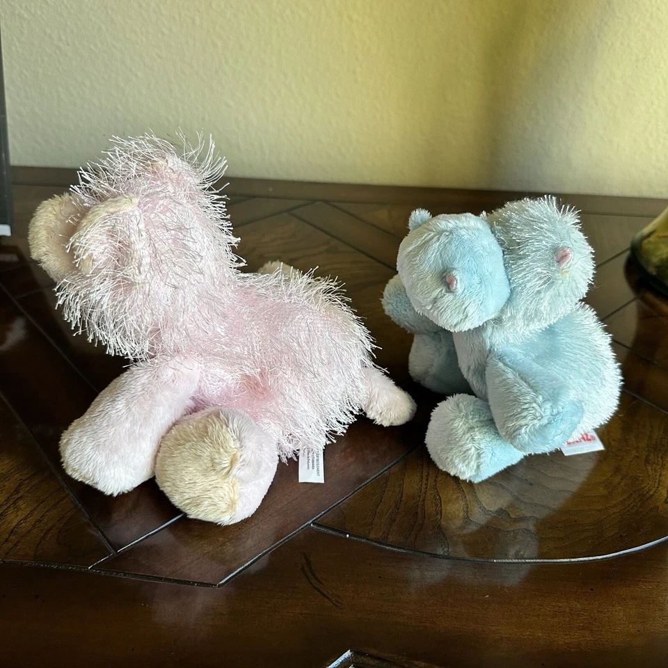 Webkinz Pink Pig Blue Hippo Plush Stuffed Animal Set Of 2 Great Condition - Image 3 of 4