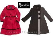NEW ROTHSCHILD GIRLS FAUX WOOL DRESS COATS VARIETY STYLES, COLORS, SIZES  130