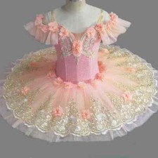 Girls Ballet Dress Women Princess Platter Lake Ballerina Stage Dance Costume