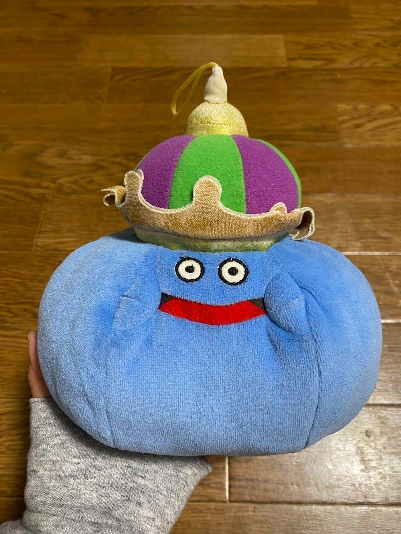 Japan Anime Dragon Quest King Slime plush doll rare Limited to actual item cute