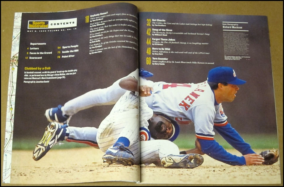 5/8/1995 Sports Illustrated Vlade Divac Los Angeles Lakers Playoffs Jose Canseco - Image 4 of 4