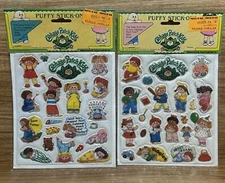 Vintage 1980s Cabbage Patch Kids Puffy Stickers 1983 BRAND NEW
