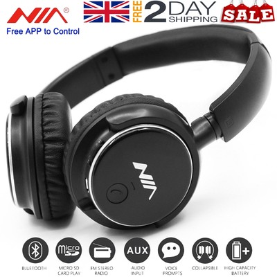 Wireless Headphones Nia Q1 Manual Bluetooth Headphone