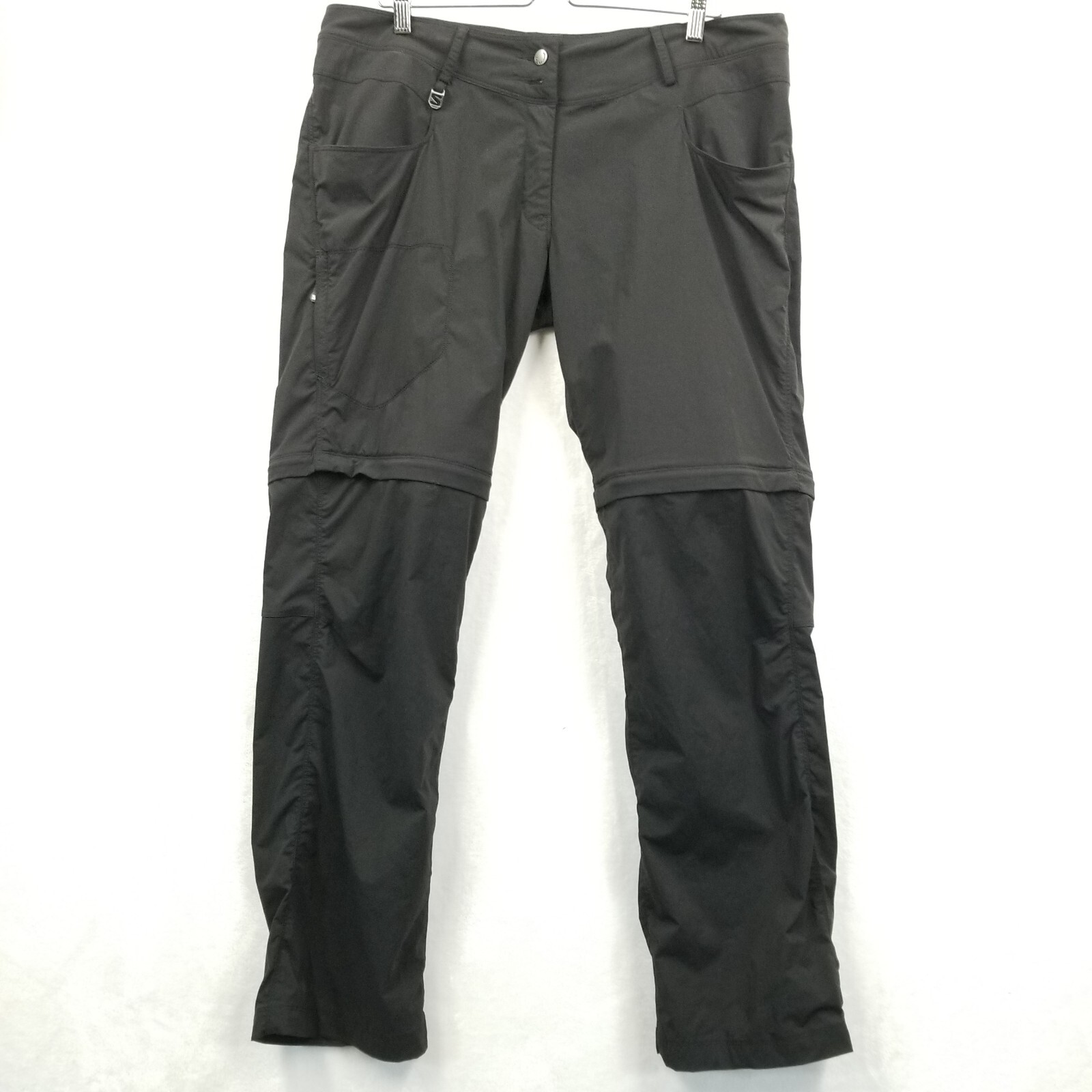 Salomon Pantalone Convertibile Donna 16 Nero Zip Off Actilite Elasticizzato Nylon Escursionismo