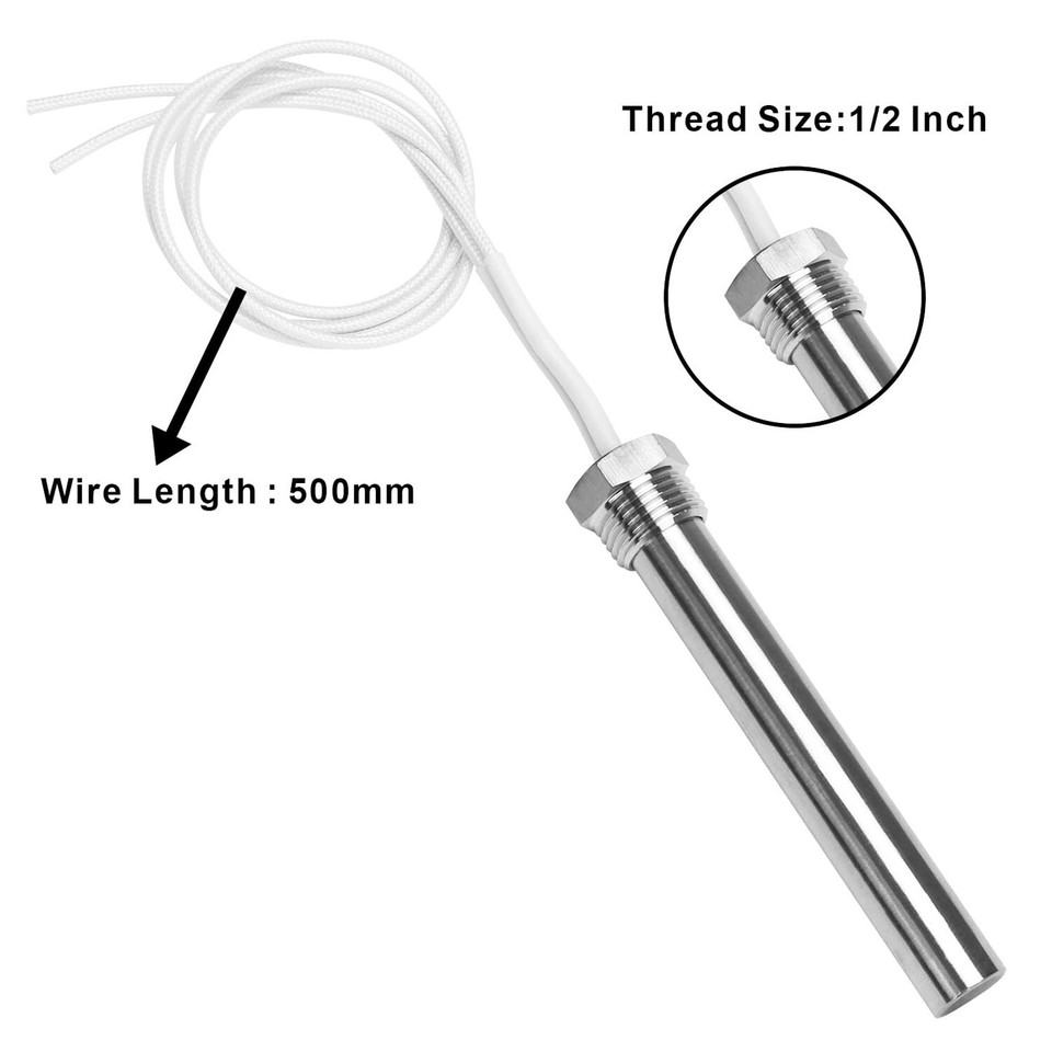 DERNORD Immersion Cartridge Heater 120V 200W Hot Rod Heating Element