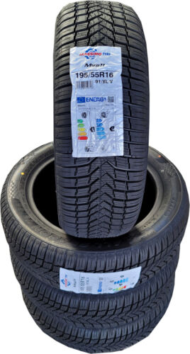 4x Ganzjahresreifen All Season Neureifen 195 55 R16 91V XL M+S Schneeflocke - Bild 2 von 5
