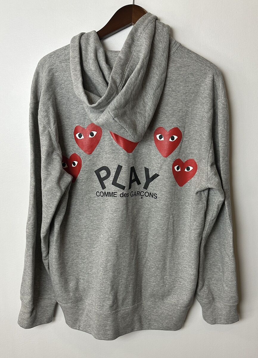 226 Comme Des Garcons PLAY Harts Zip Up Hoodie Size XL 226 Comme Des Garcons PLAY Harts Zip Up Hoodie Size XL