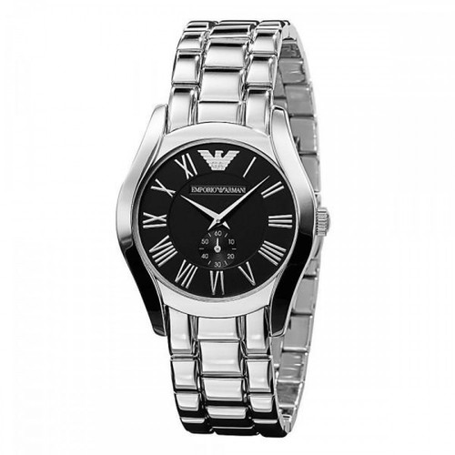 Emporio Armani orologio donna acciaio lucido solo tempo quadrante nero  AR0681 | eBay