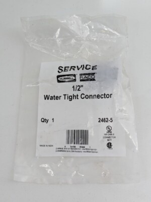 Hubbell-Raco 1/2 in. Trade Size Steel Water Tight Connector 2462-5 (2-Pack)