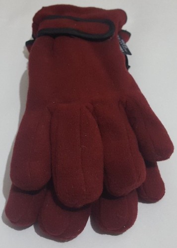 Ladies Womens Polar Fleece Gloves Insulated Winter Wrist Gloves - Picture 9 of 11