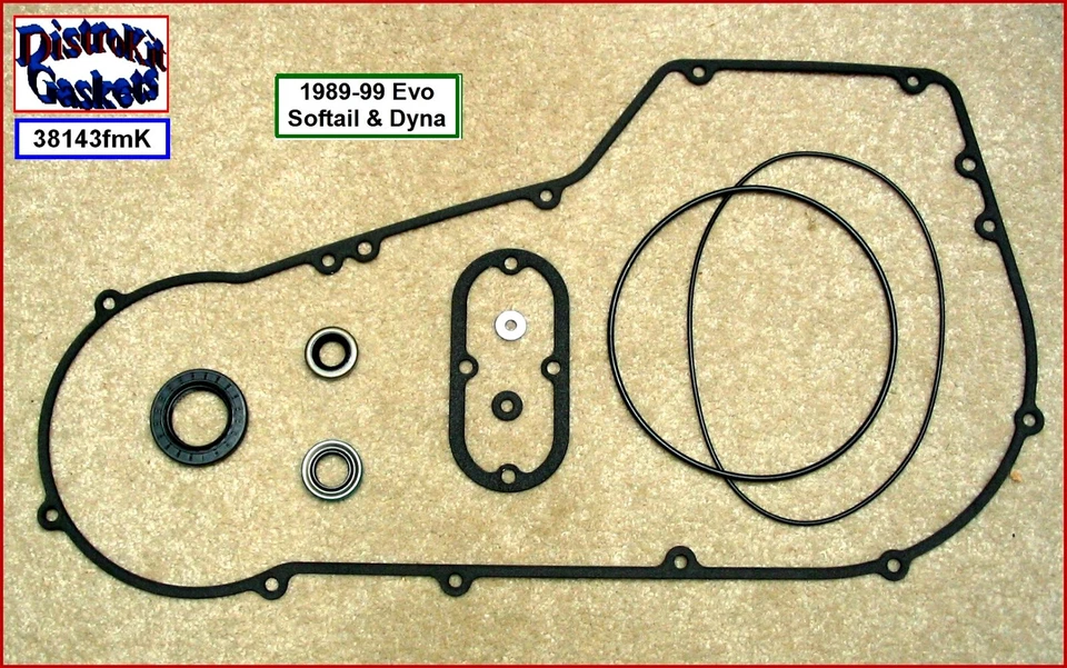 Foamet Primary Cover Gasket & Seal Kit 89-99 Harley Evo Softail, Dyna r.60539-94 - Bild 1 von 1