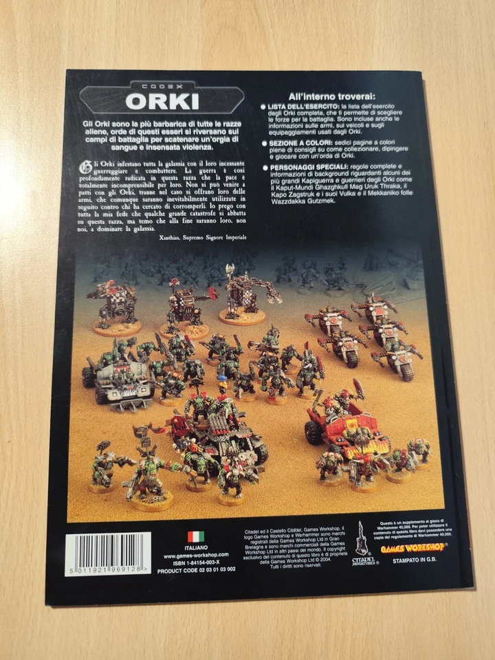 WARHAMMER 40K - CODEX: ORKS - ORKI - 2004 - ITA - COME NUOVO - Immagine 2 di 2