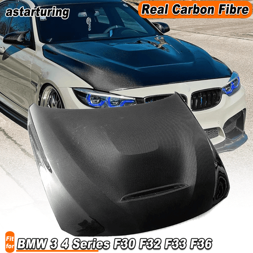 Cubierta de capó de parachoques de carbono real para BMW Serie 3 4 F30 F32 F33 F36  - Imagen 1 de 14