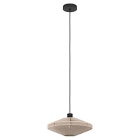 Eglo Midsumer Pendelleuchte HäNgelampe 1-Flammig Seilbespannung Creme 38X110 Cm