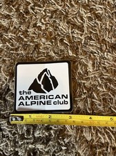 The AMERICAN ALPINE CLUB Rock Climbing STICKER Decal White Mountains Outdoor