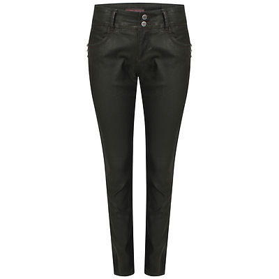 Sexy lässige Jeanshose Skinny Strech High Waist Jeans Wetlook Hose für Damen