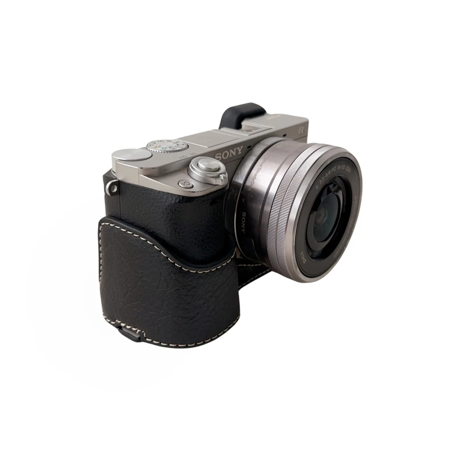 Funda para cámara Sony A6400 A6300 A6000 con botón magnético trípode tornillo (negro) Foto 4 de 4