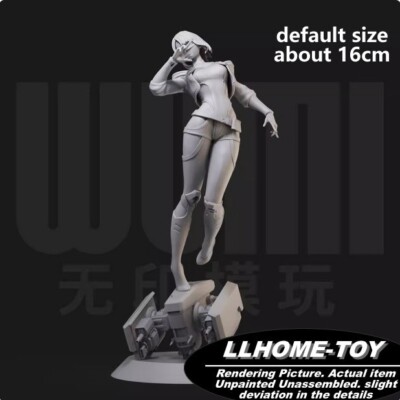 Anime Hacker Lucy Cute Girl Resin 3D Print GK Figure DIY Model Unpainted