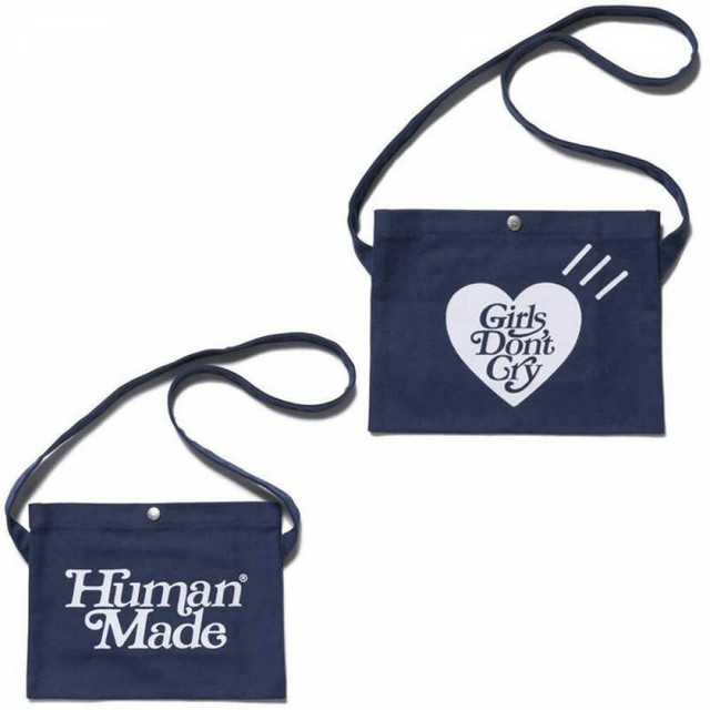 Human Made X Girls Don T Cry Satchel Gdc Bag Navy Bape Supreme Bbc For Sale Online Ebay