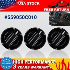 3PCS AC Climate Control Knob Air Switch For 2000-2006 Toyota Tundra 559050C010