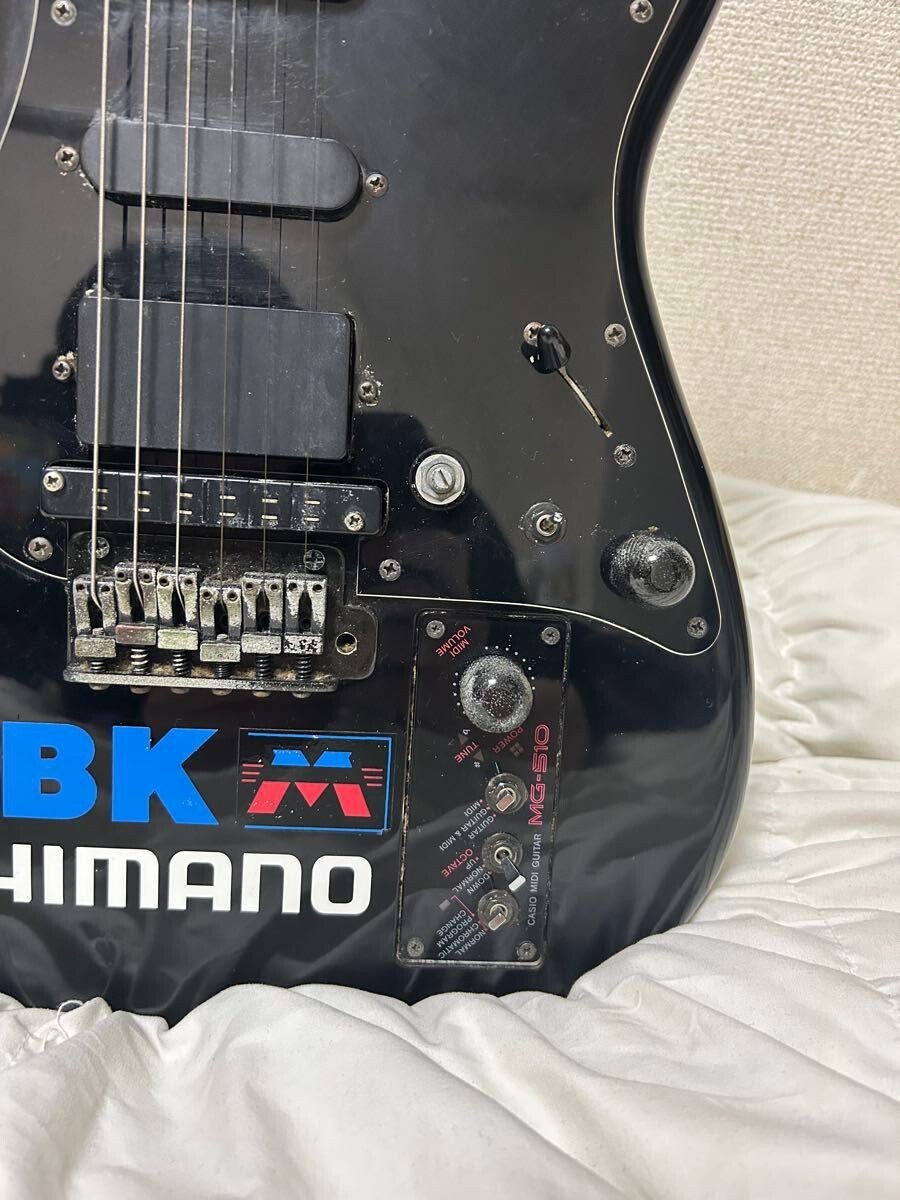 Casio MG-510 Black Electric Guitar MIDI Controller Rare