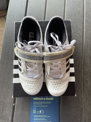 Adidas Adipower Weightlifting Shoes - White - Men's size 5 or