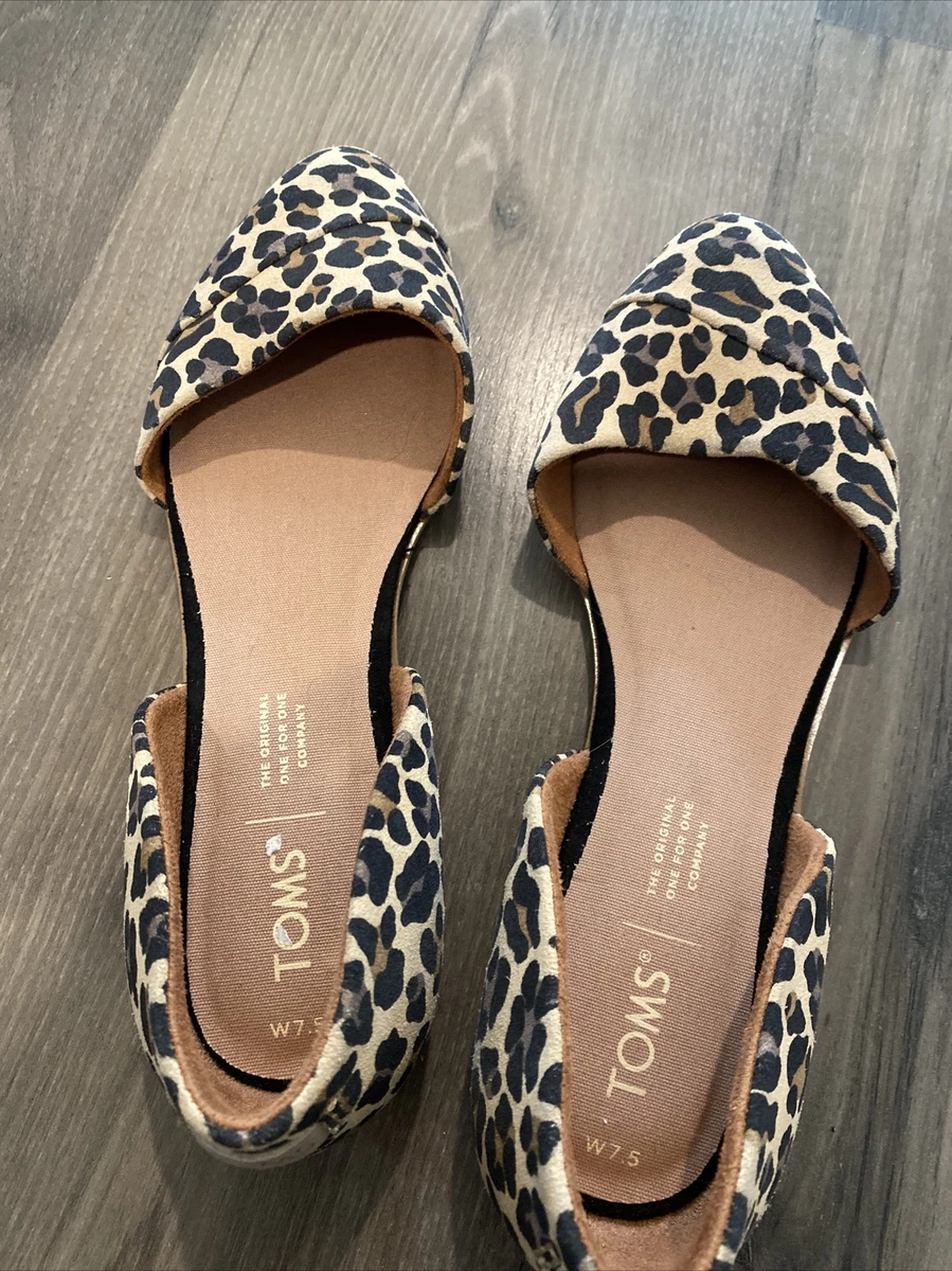 Toms Women s Leopard Print Flats Size 8.5