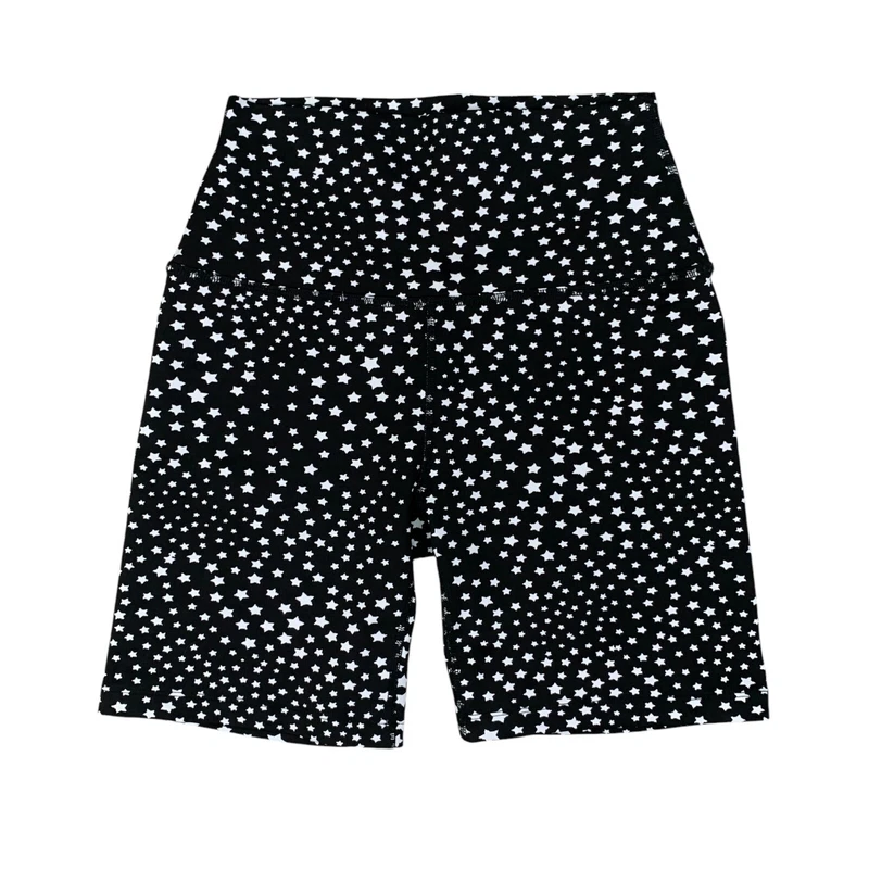 beyond-yoga high waisted stars jacquard bike shorts