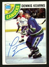 Dennis Kearns #191 signed autograph auto 1978-79 Topps Hockey Trading Card