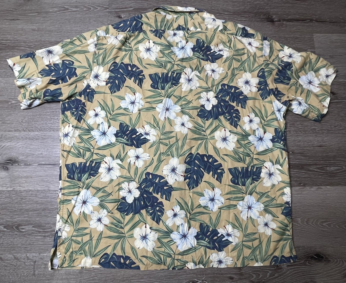 Vintage Polo Ralph Lauren Clayton Floral Hawaiian Camp Shirt 90’s Sz XXL Cotton