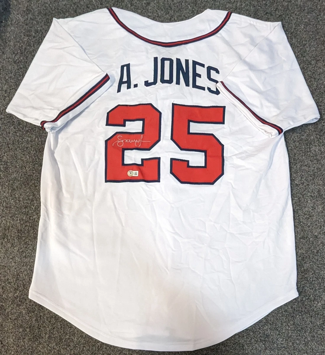 Andruw jones signed jersey sales