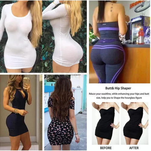 FAKE ASS Butt and Hip Enhancer Booty 4 Pads Underwear Pants Women Body Shaper US - Picture 6 of 35