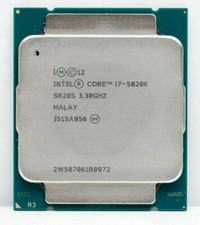 Intel Core i7-5820K CPU 6-Core 12-T 3.3GHZ 15M SR20S LGA2011-3 140W Processor