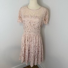[Eliza J] Blush Lace Mini Dress - Size 8