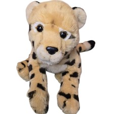 FAO Schwarz Cheetah Leopard Cub Realistic Soft Plush Stuffed 2018 11"-18" Cat