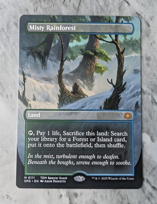 Misty Rainforest (Borderless) Mythic MTG SPG Special Guest TDM | Fetch Land | NM