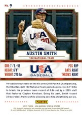 2015 Panini USA Baseball Stars & Stripes #9 Austin Smith