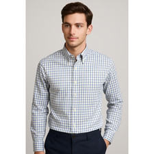 NORDSTROM Men's Long Sleeve Button-Down Shirt Size L - 100 Cotton