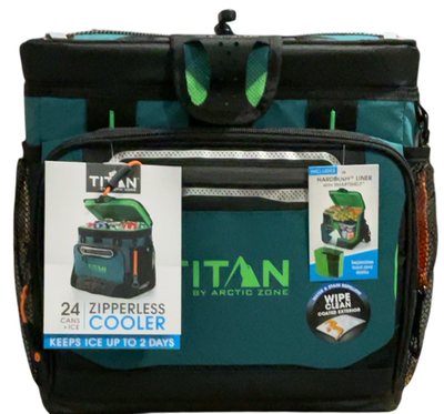 #ad Titan by Arctic Zone 24 Can Zipperless Soft Cooler Pine $31.99