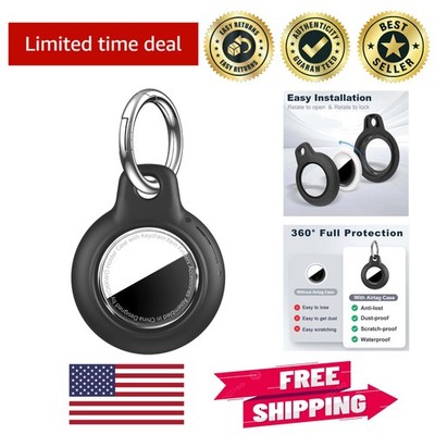 Durable Airtag Case with Swivel Buckle & Keychain - Effortless Tracking Support