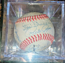MLB Autographed Baseball Signed by Rod Carew, Pete Rose, Eddie Murray Original