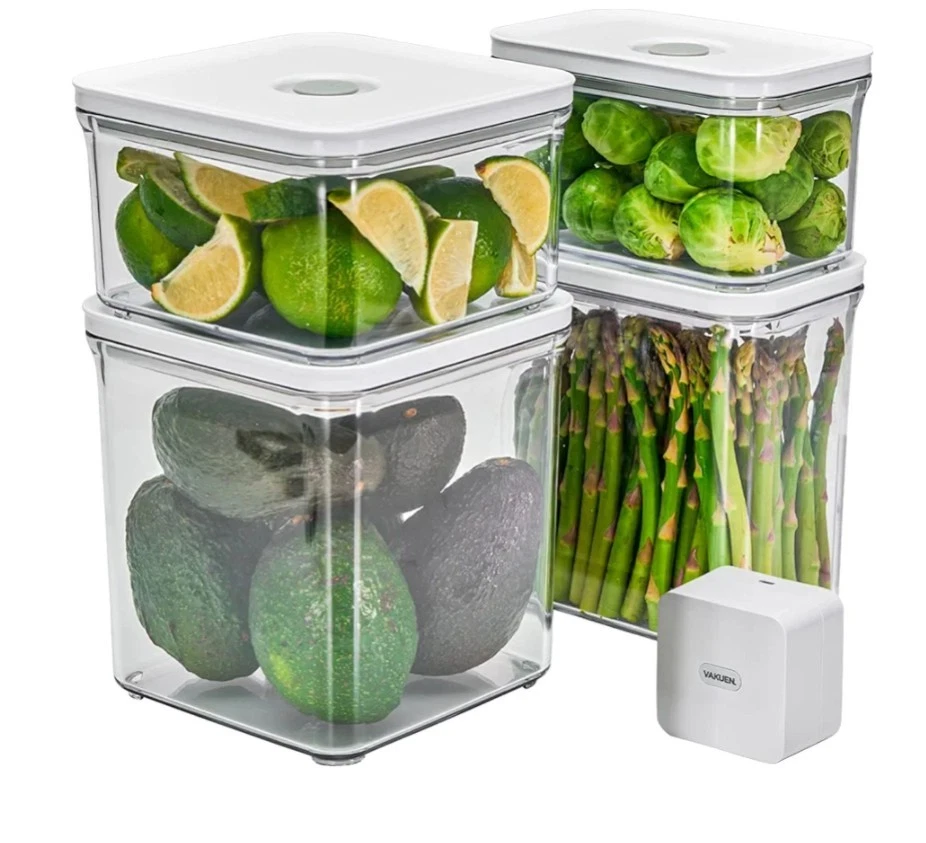 VAKUEN Premium Airtight Food Storage Containers & Vacuum Sealer Machine Starter