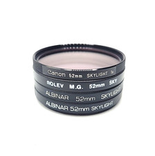 Various Brands 52mm Skylight Unspecified Camera Lens Filters