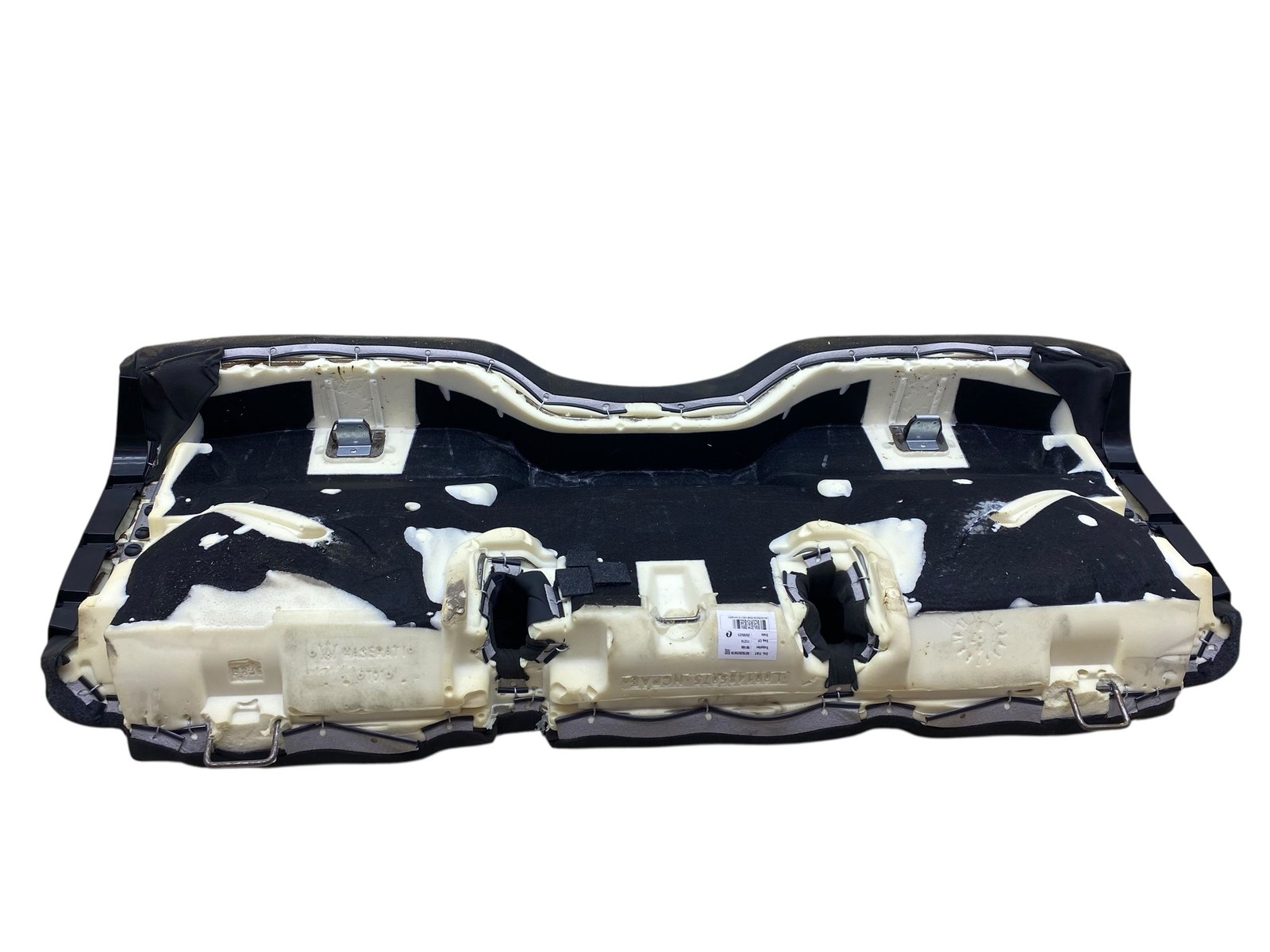 2017-2024 MASERATI LEVANTE M161 REAR LOWER BENCH CUSHION | BLACK (IBK) LEATHER